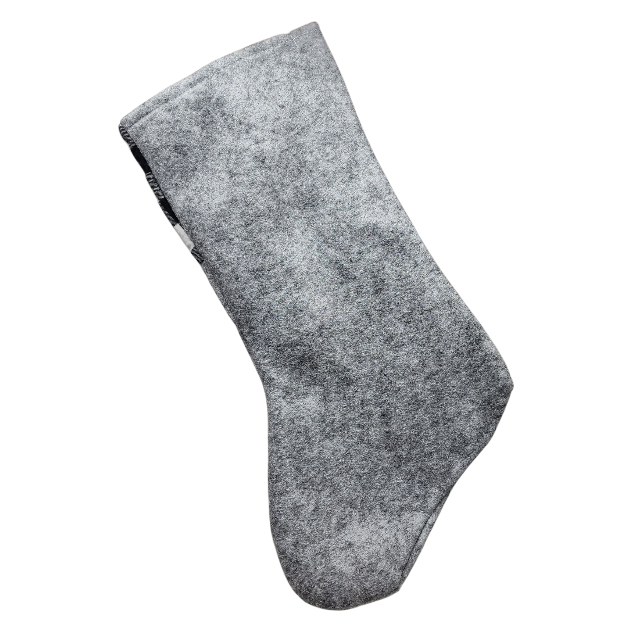 White Buffalo Plaid Gnome Stocking