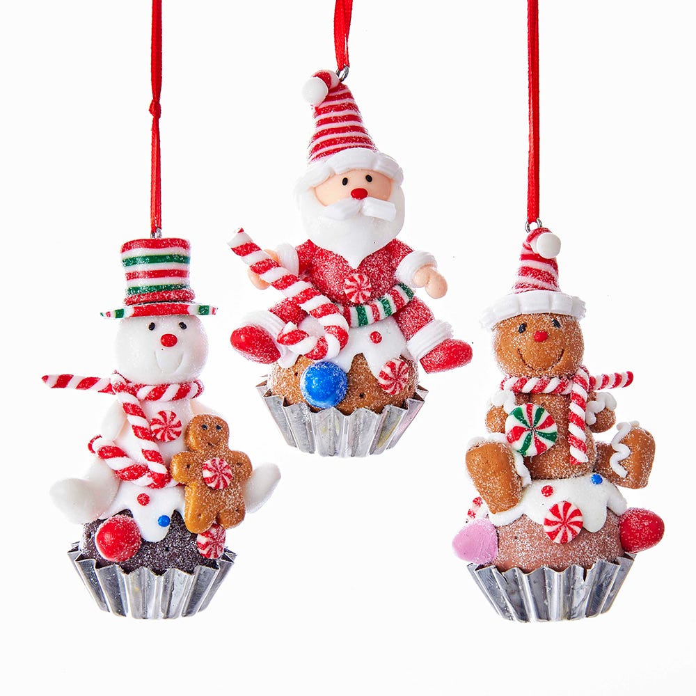 Gingerbread Cupcake Ornament - Gingerbread Man