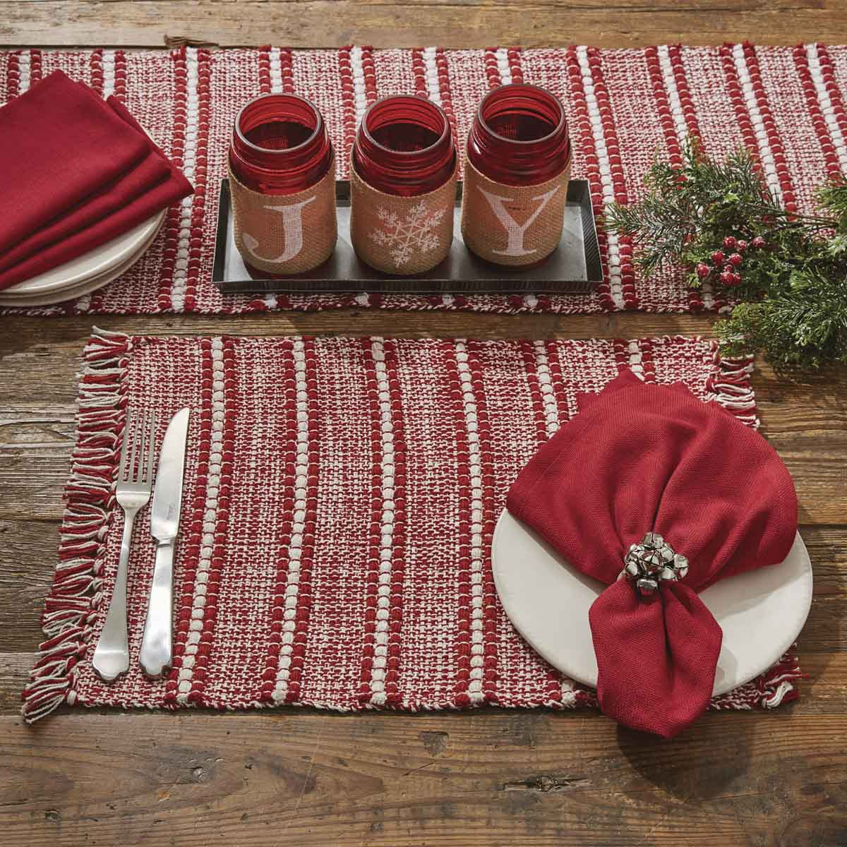 Peppemint Stripe Placemat