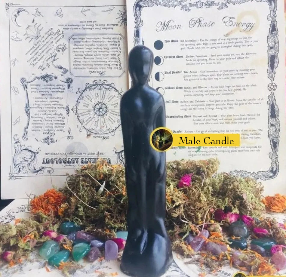 Female and Male Figurine Candles
