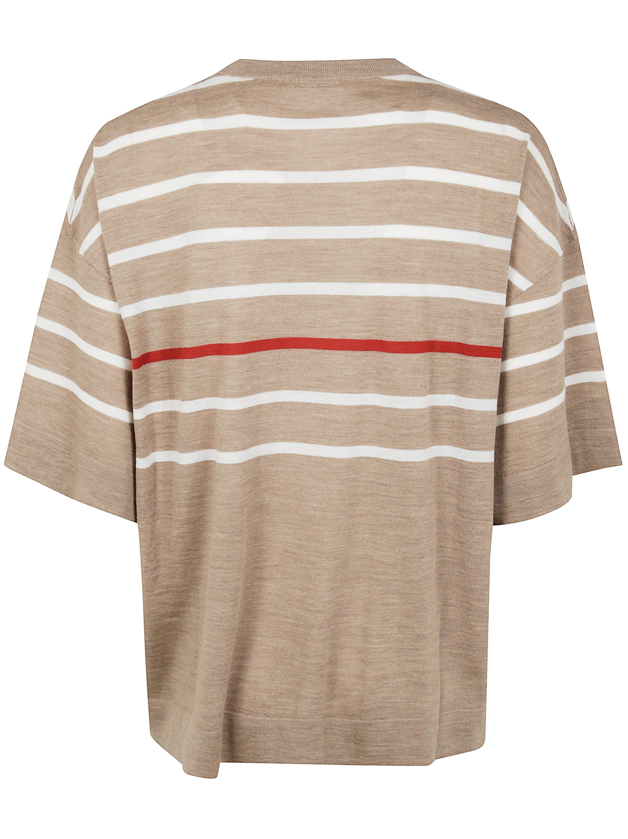 Brunello Cucinelli Women Round Neck Short Sleeves Sweater