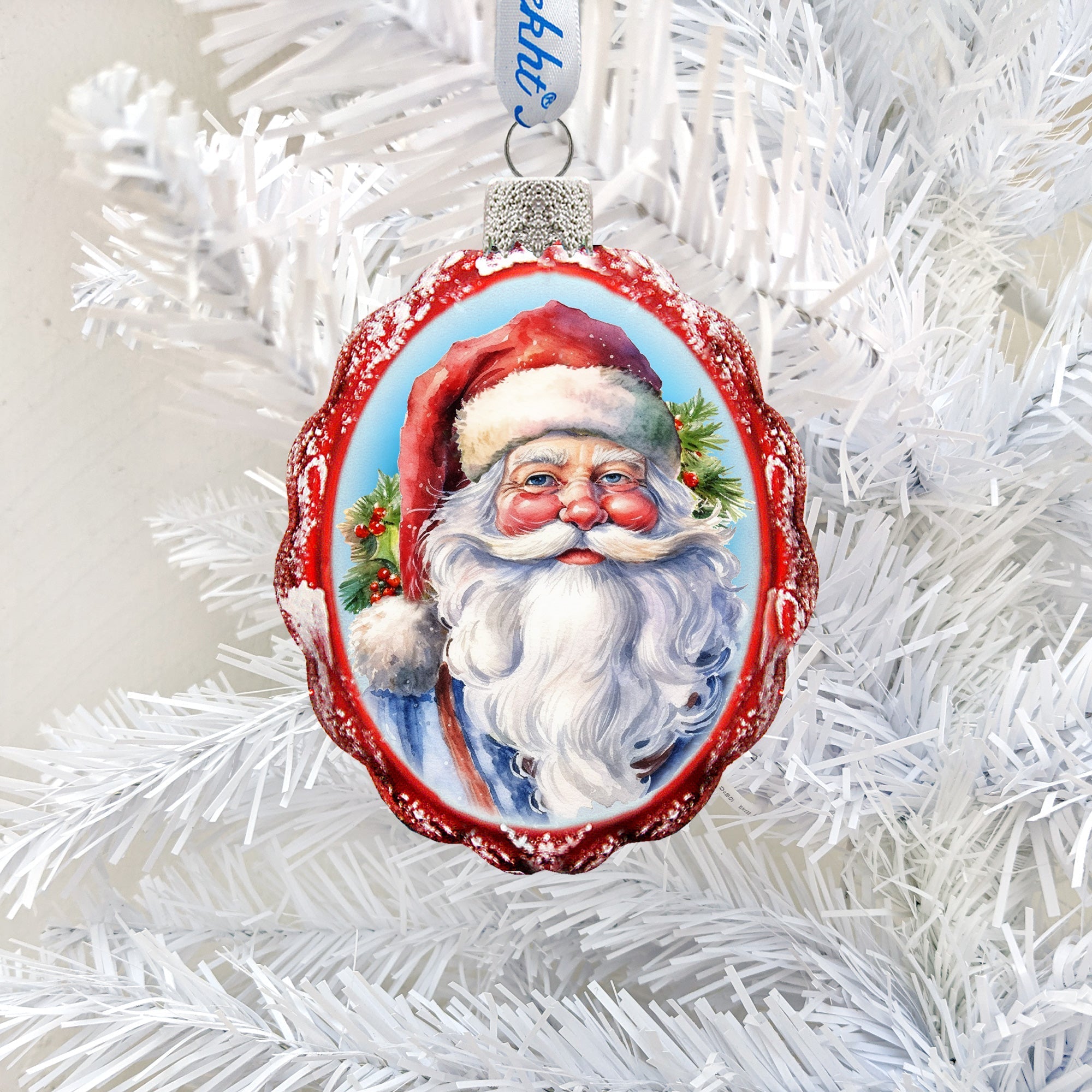 Saint Nick Mercury Glass Ornaments by G. Debrekht - Christmas Santa Snowman Decor - 776032