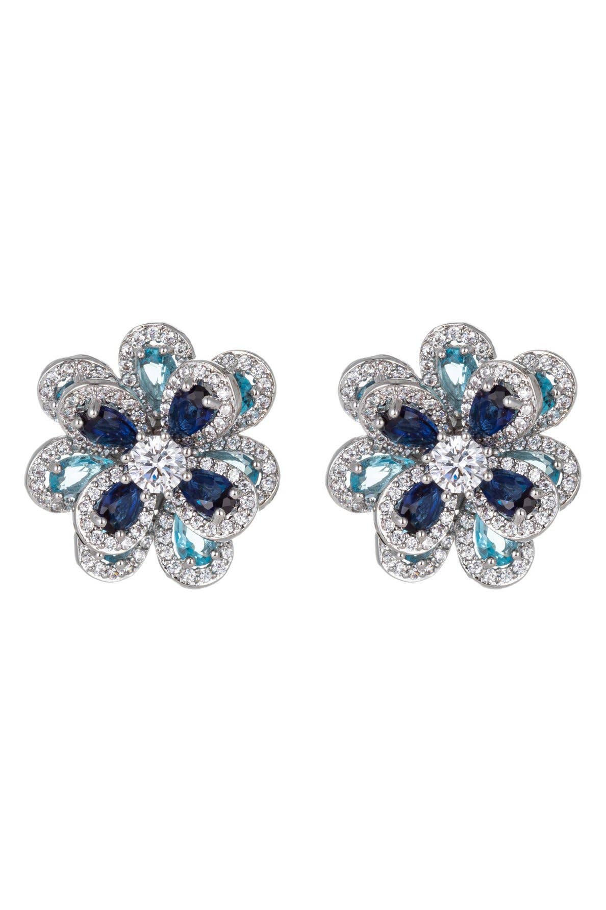 Lizzie CZ Earrings - Silver