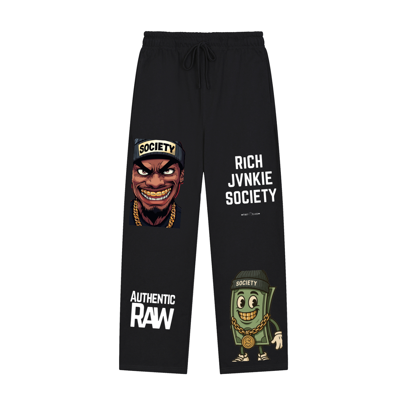 RICHJVNKIE SOCIETY Straight Leg Joggers