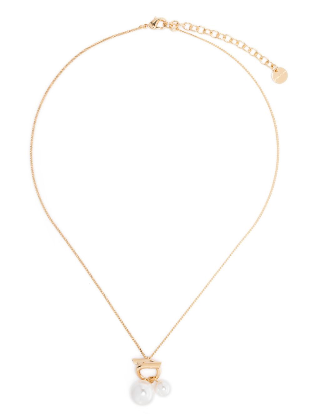 Ferragamo Women Faux-Pearl Embellished Pendant Necklace