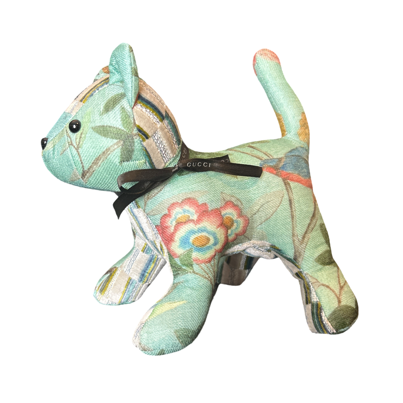 Chinoiserie Tree of Life Silk Scarf Patchwork Kitten