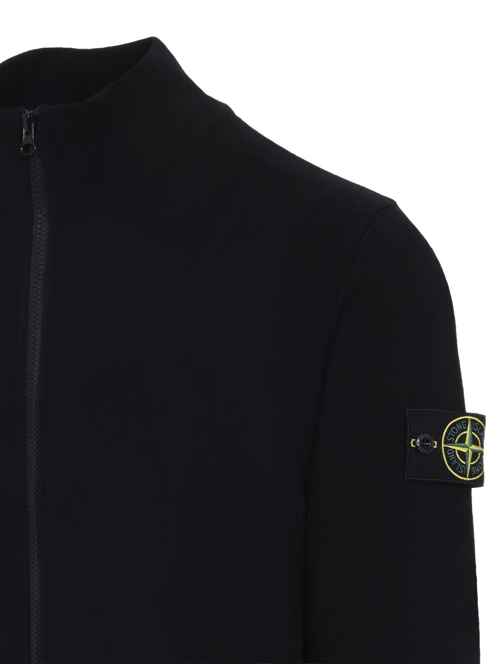 Stone Island Men Full-Zip High-Neck Wool Cardigan