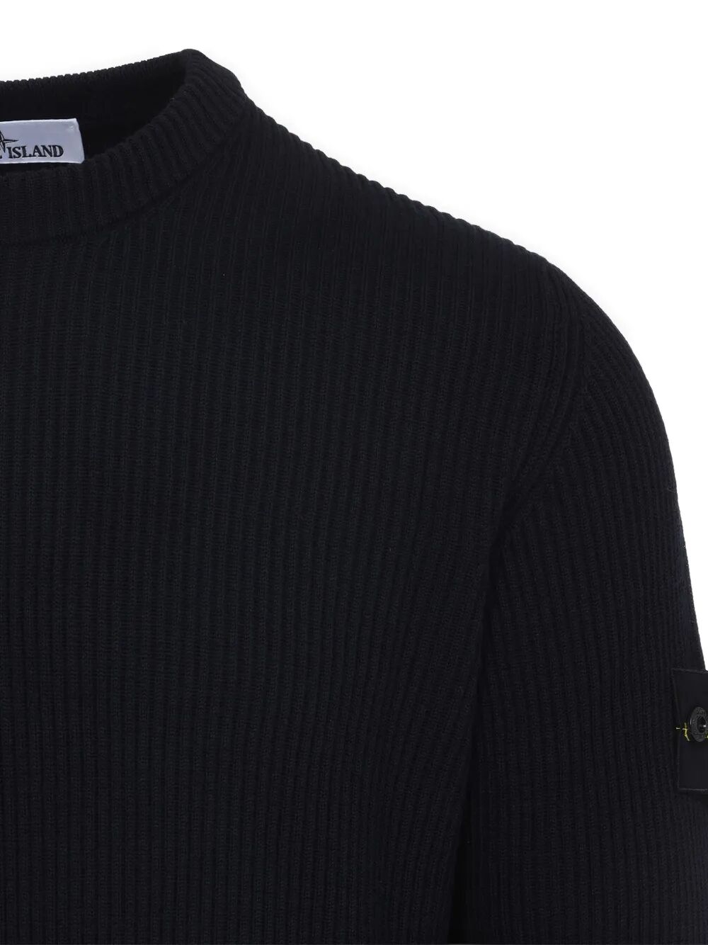 Stone Island Men Ribbed Wool Turtleneck Sweater