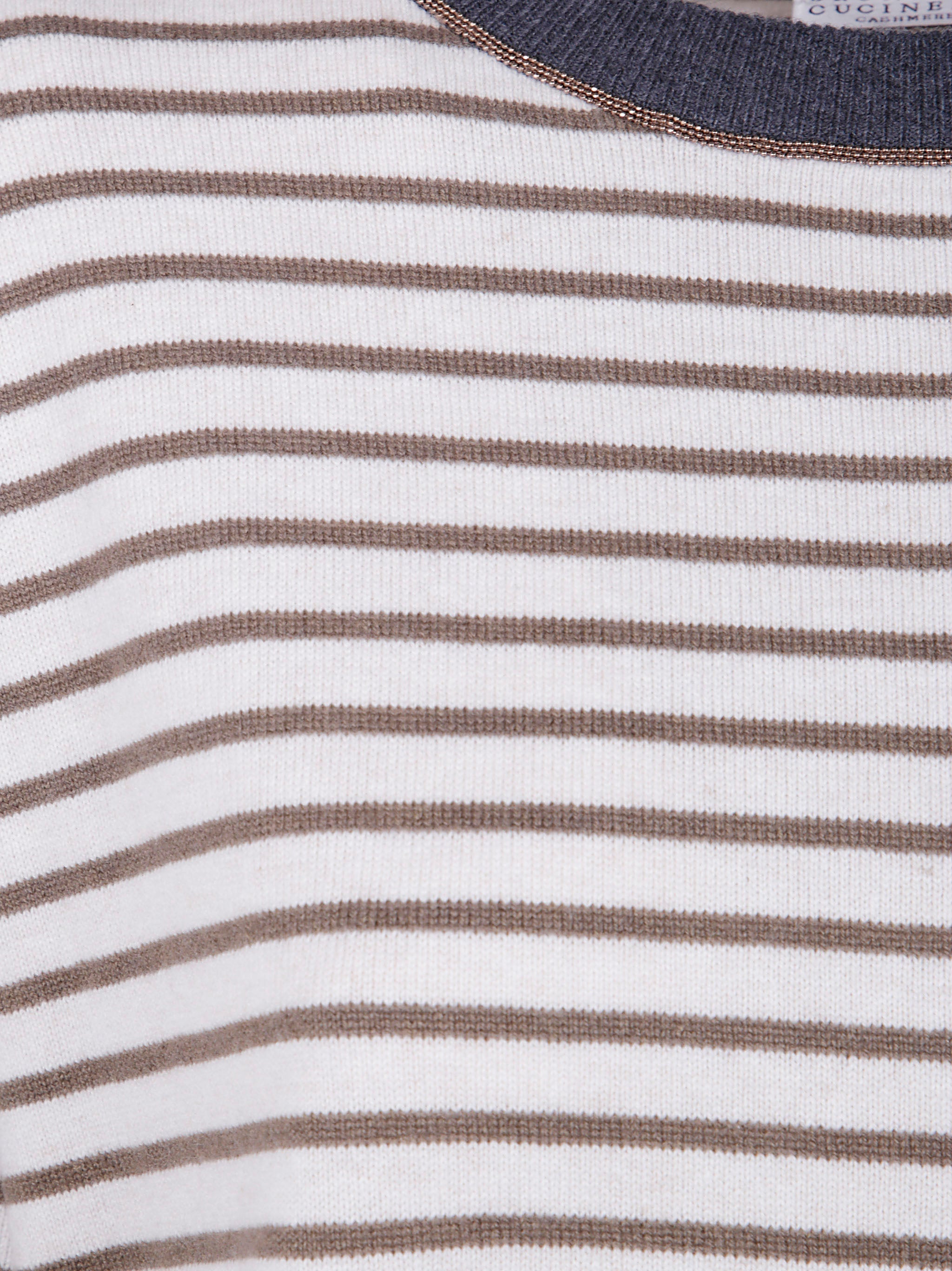 Brunello Cucinelli Women Boatneck Stripes Sweater