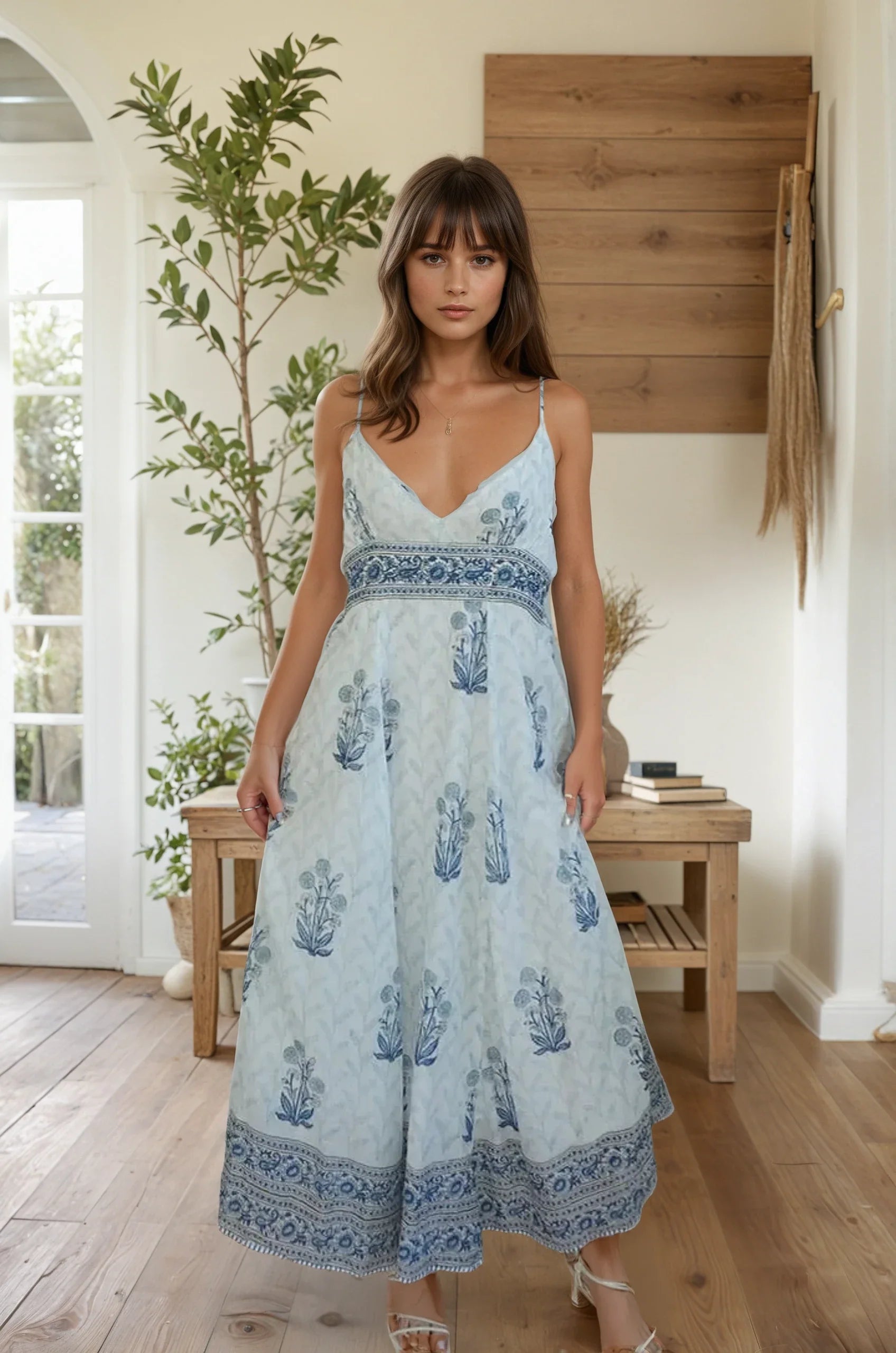 Mallorca Maxi Dress - Bluebell