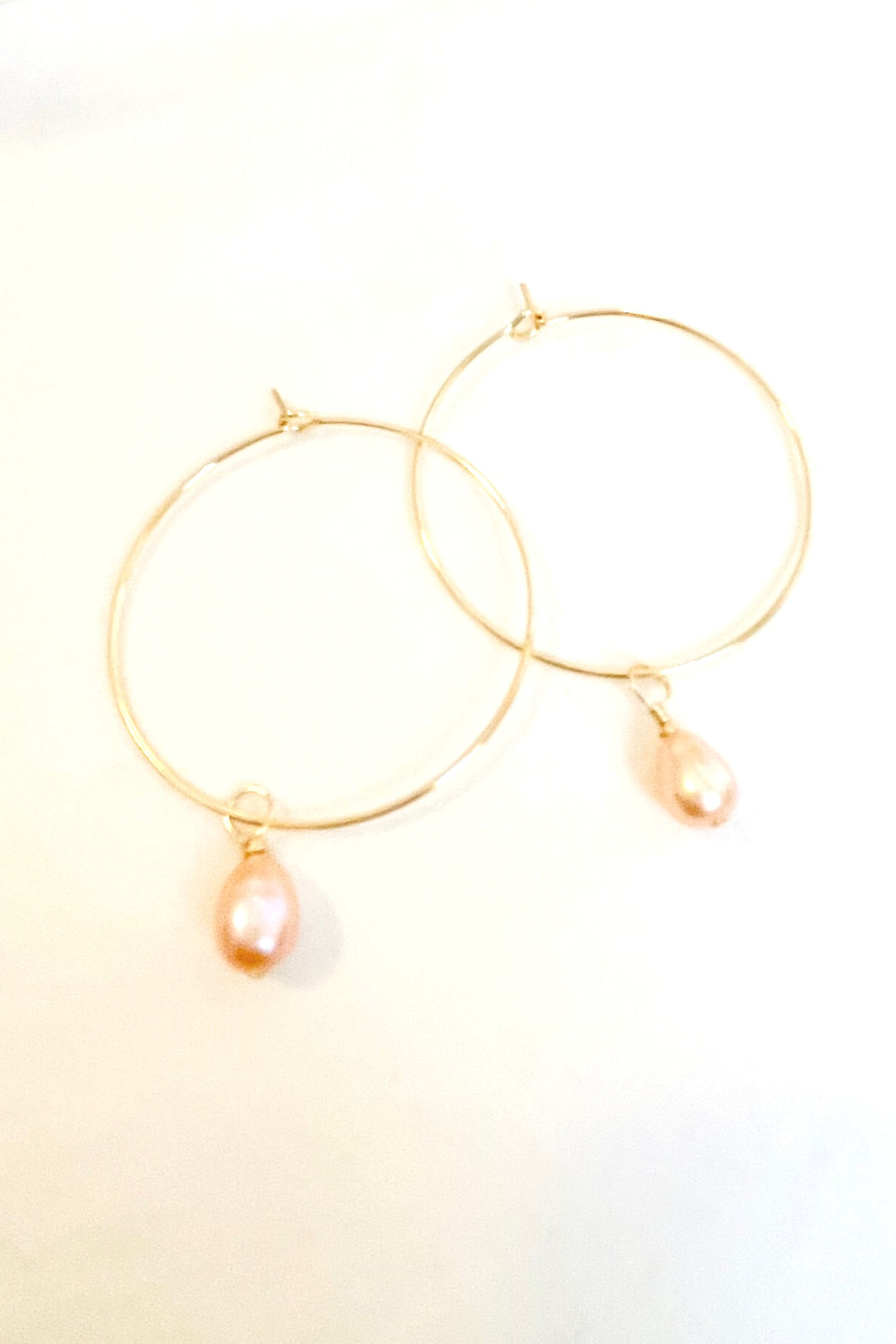 1" - Mini Hoop - Mini Pearl