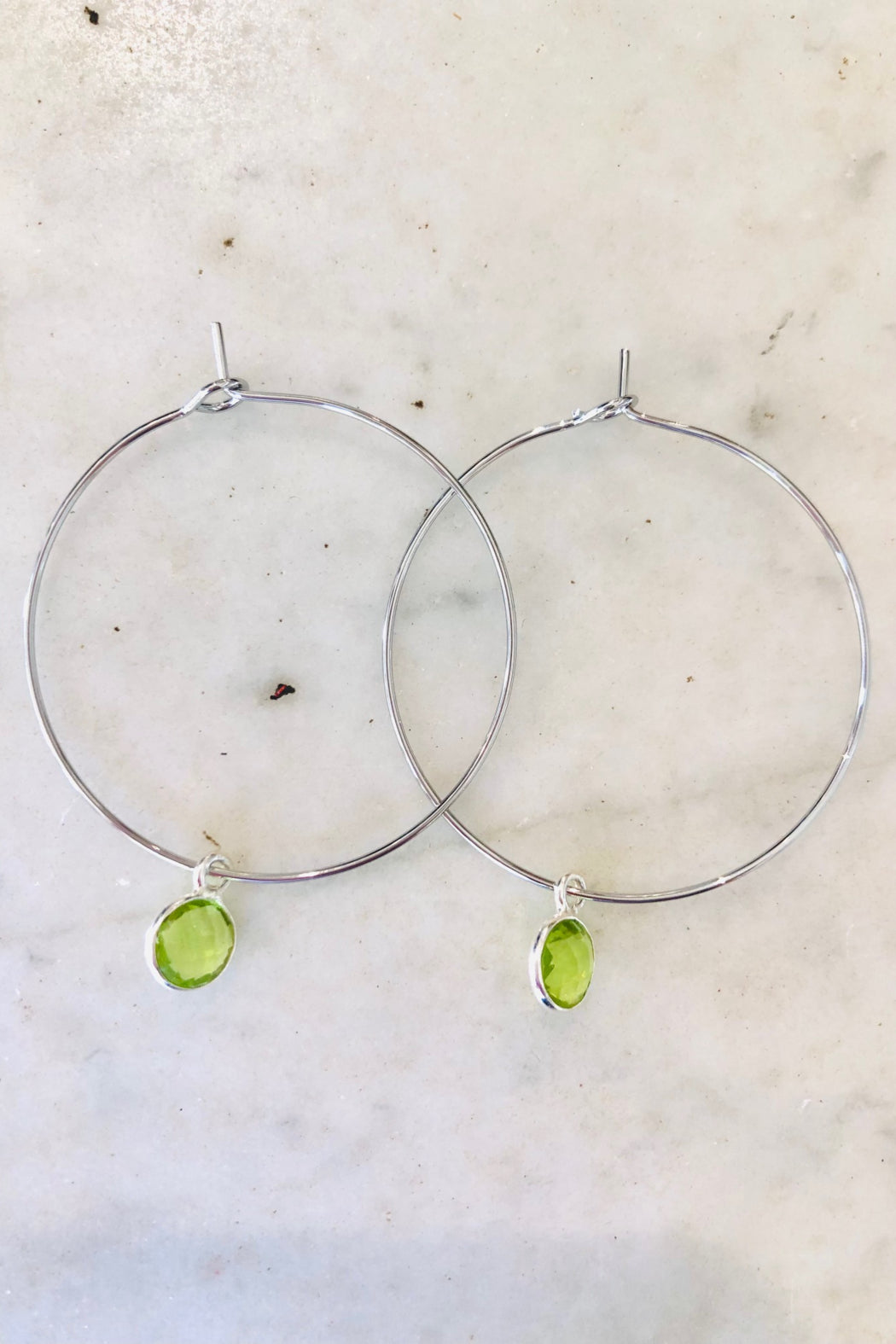 1" Mini Hoops ~ Round Gem-Mini