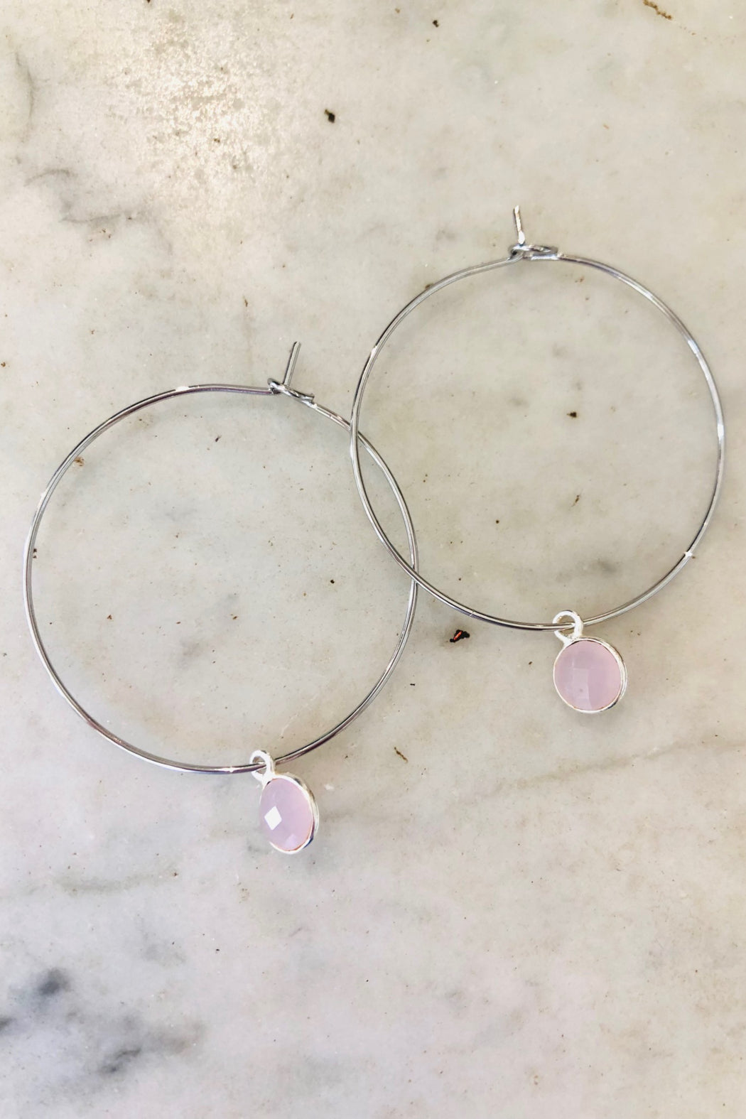 1" Mini Hoops ~ Round Gem-Mini