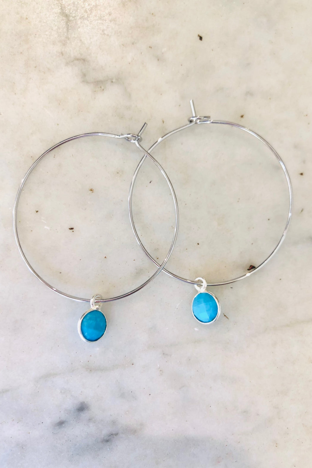 1" Mini Hoops ~ Round Gem-Mini