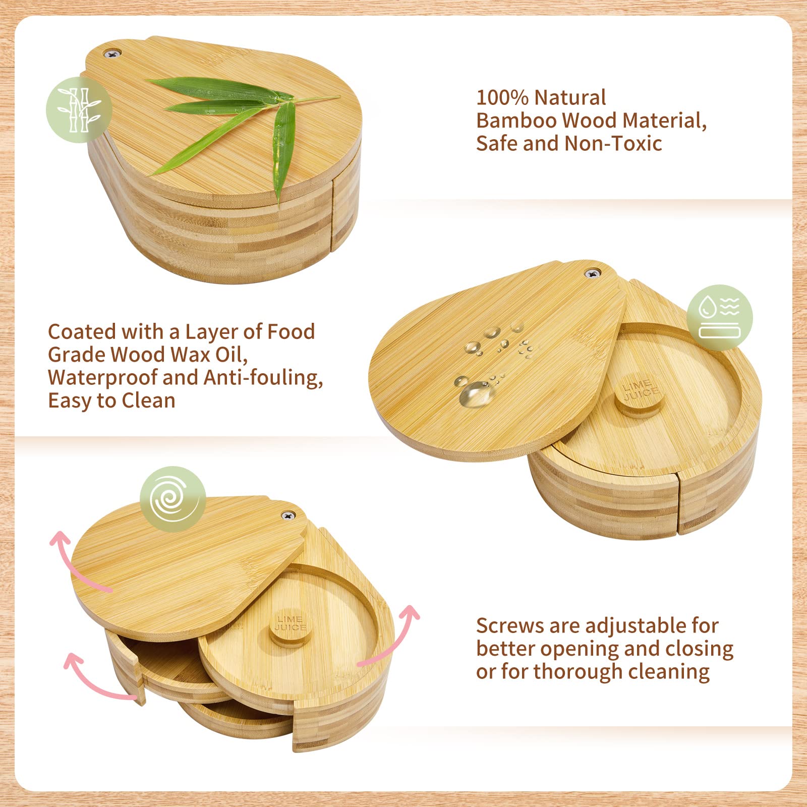 1 Pack 3 Tier Bar Glass Rimmer for Margarita and Cocktail, Bartender Tool,Salt Box Spice Container