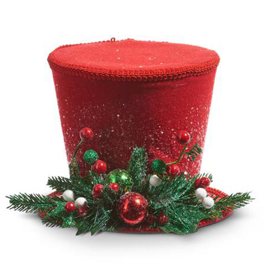 10.5" Red Top Hat by Raz Imports