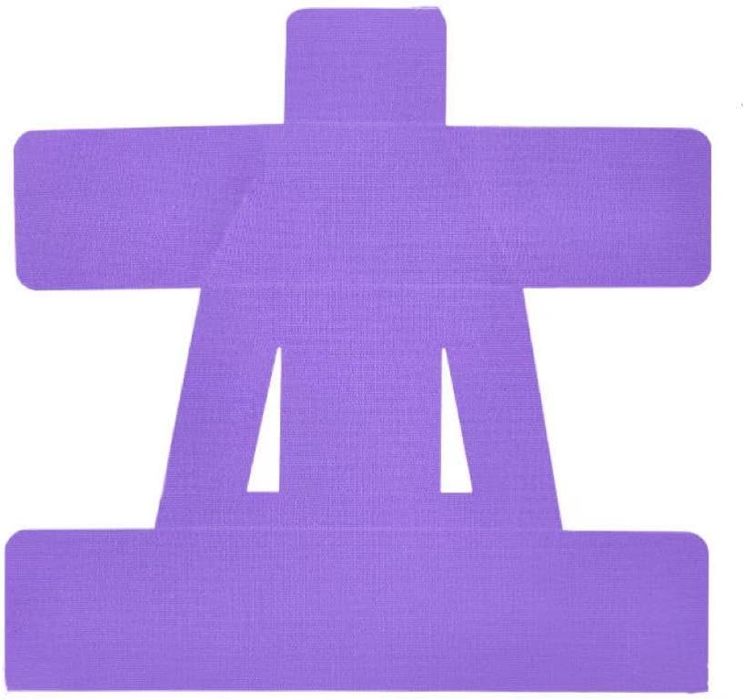 10 - Count Pre - Cut Kinesiology Tape for Shoulder Pain Relief, Waterproof & Breathable, Elastic Athletic Tape for Shoulder Support & Muscle Sports（Super Good qualiey） (Purple)