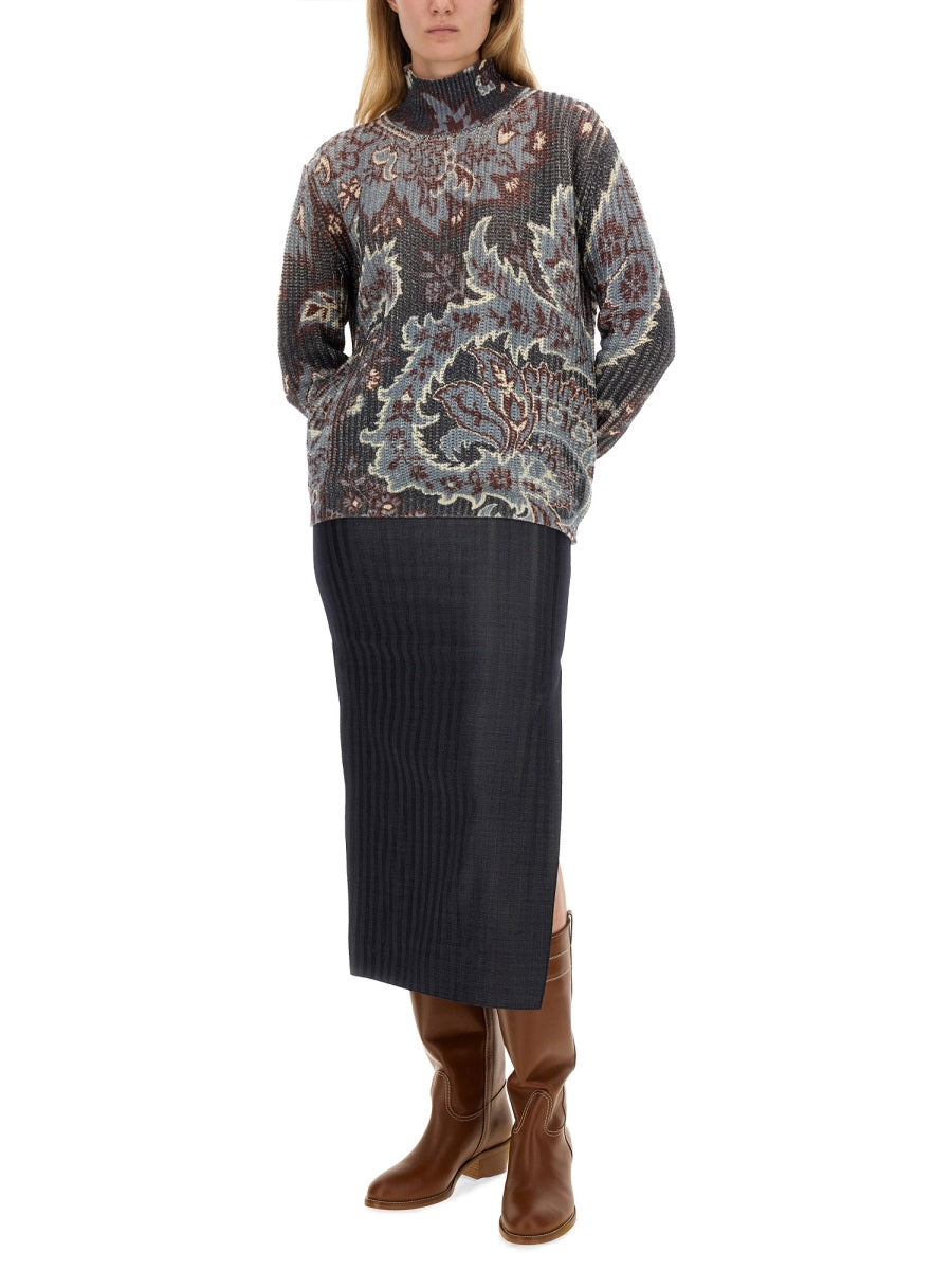 Etro Women Printed Wool Sweater