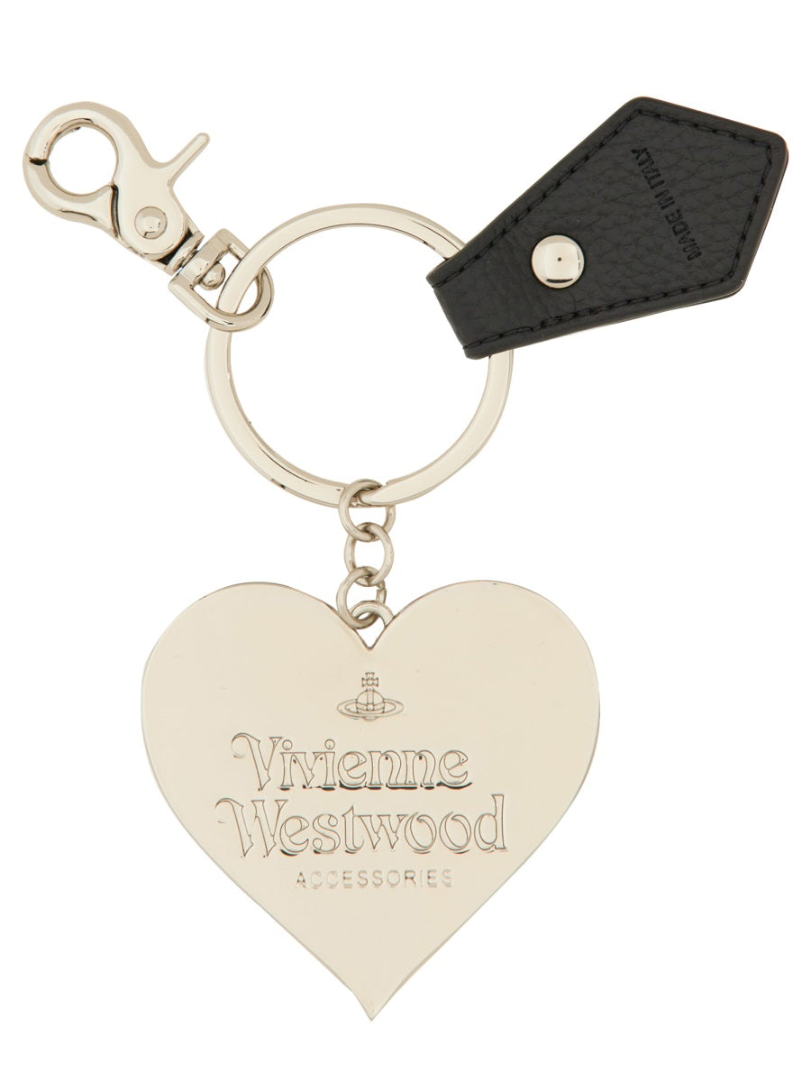 Vivienne Westwood Women "Mirror Heart" Keychain