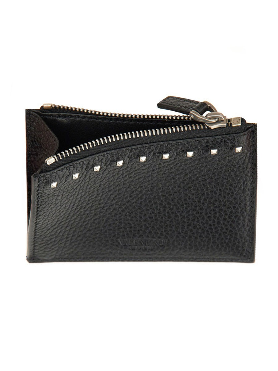 Valentino Garavani Men "Rockstud" Card Holder