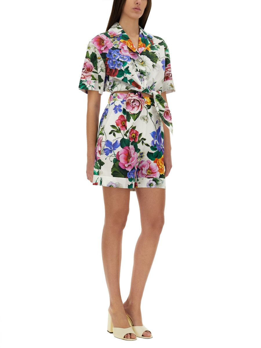 Dolce & Gabbana Women Shorts With Floral Print