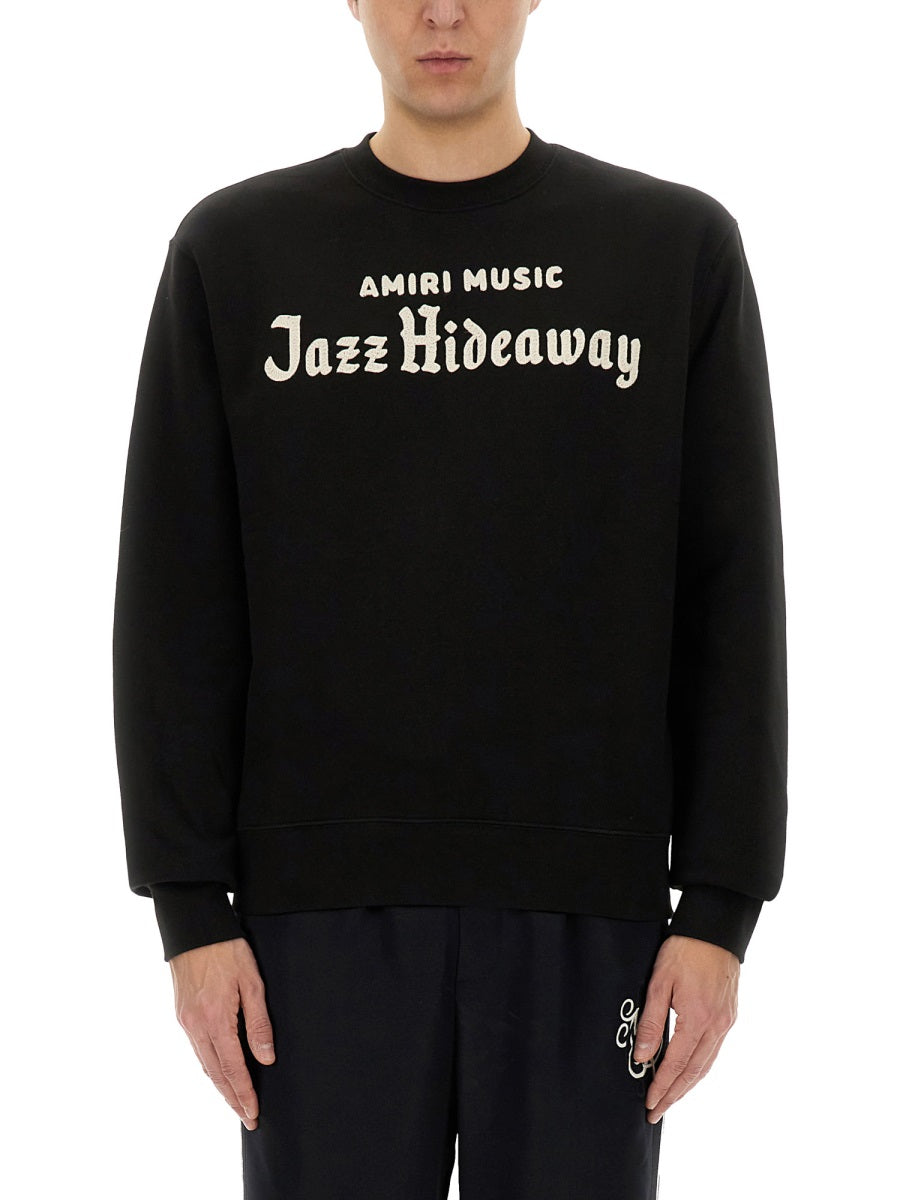 Amiri Men "Jazz Hideaway Crew" Sweatshirt