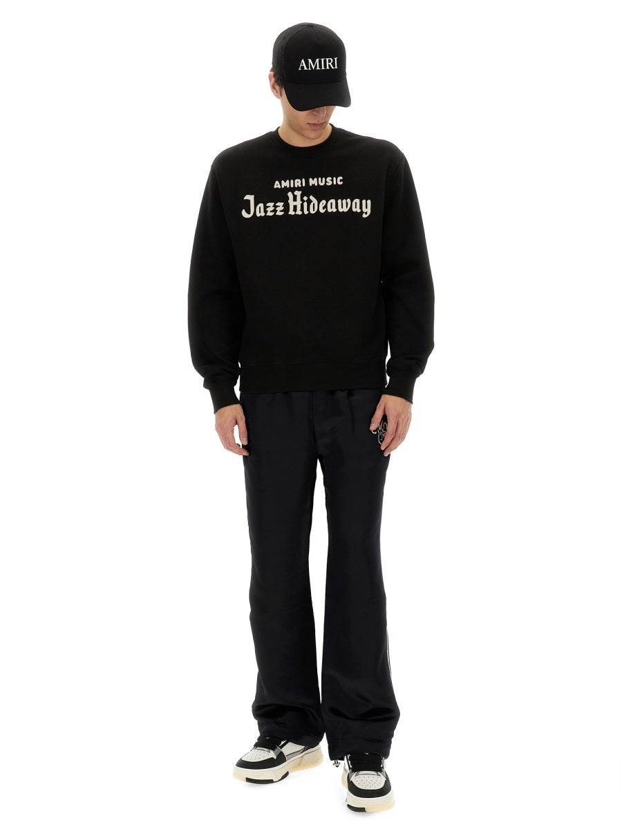 Amiri Men "Jazz Hideaway Crew" Sweatshirt