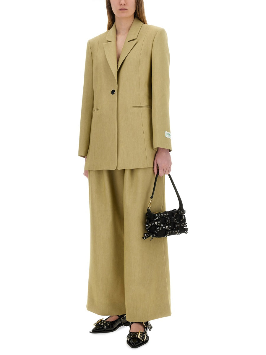 Ganni Women Twill Suit Pants