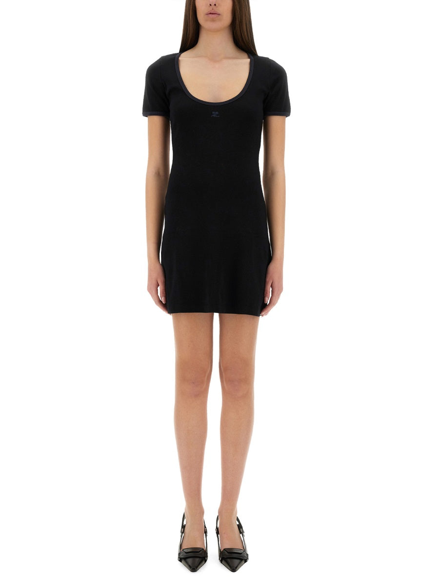 Courreges Women "Holistic Contrast" Mini Dress
