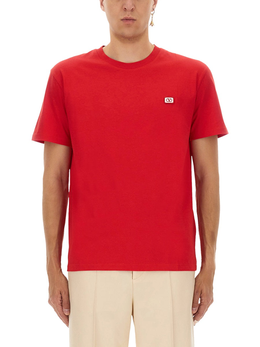 Valentino Men T-Shirt With Signature Vlogo