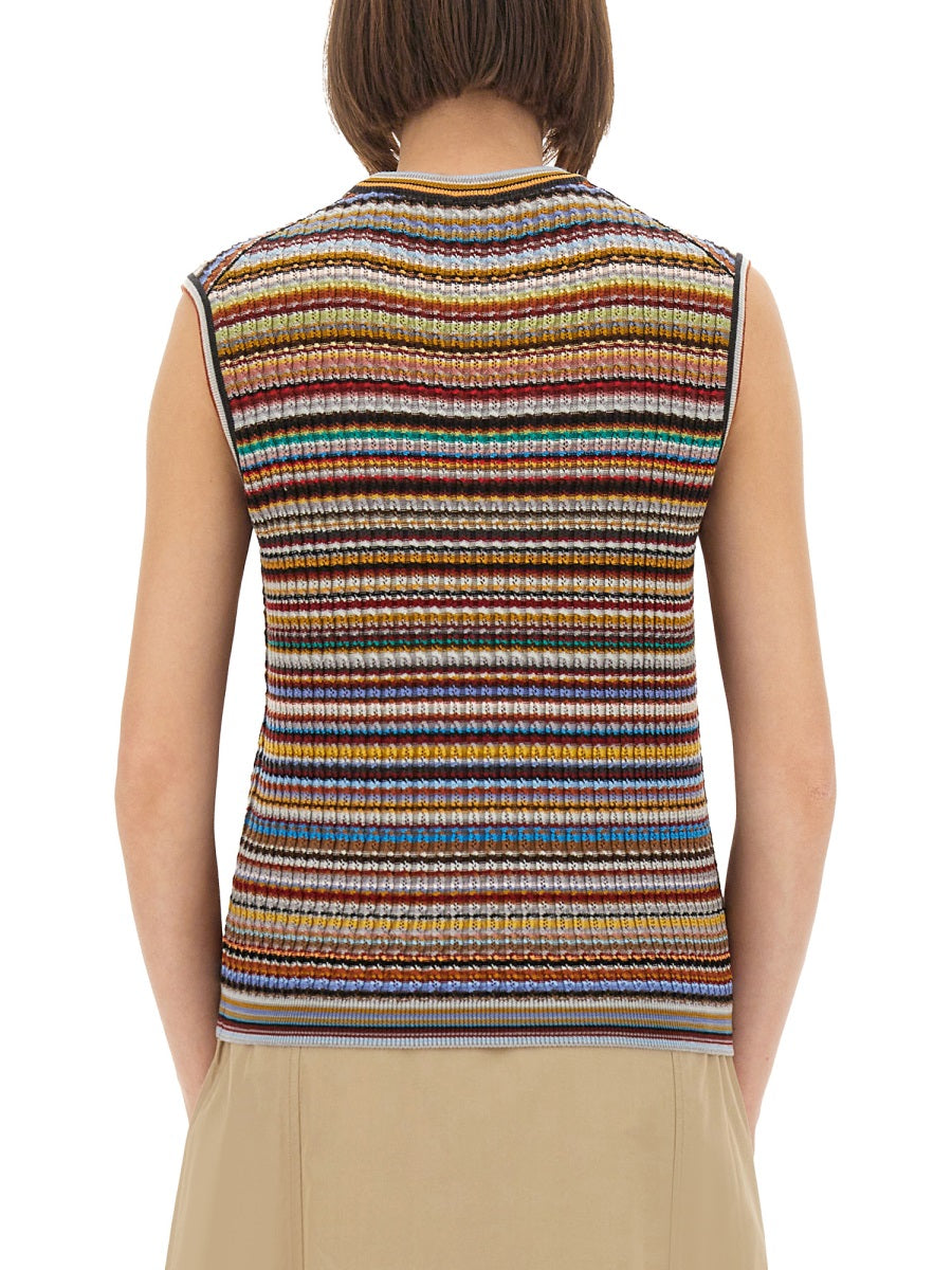Paul Smith Women "Signature Stripe" Knit Vest
