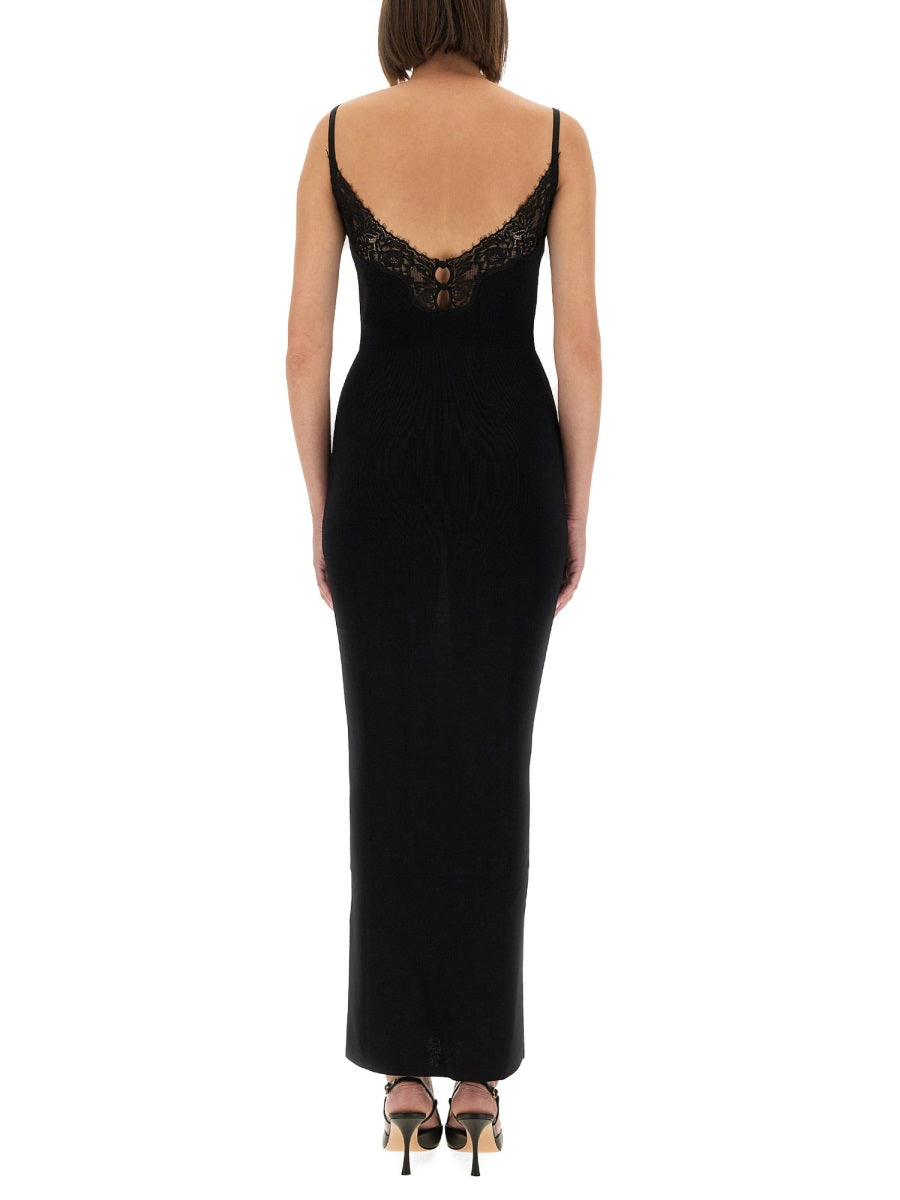 Self-Portrait Women Long Knit Dress