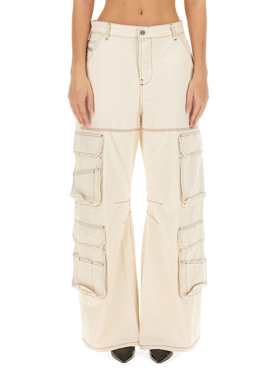 Diesel Women Cargo Leggings "D-Sire"