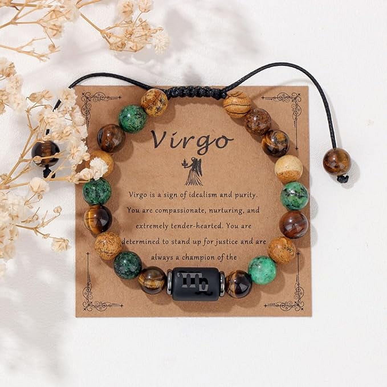 12 Zodiac Sign Constellation Braided Bracelet Virgo Leo Charm Bracelets For Women Men Tiger Eye Stone Bangles Friend Jewelry