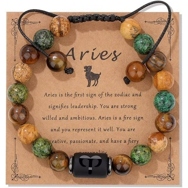 12 Zodiac Sign Constellation Braided Bracelet Virgo Leo Charm Bracelets For Women Men Tiger Eye Stone Bangles Friend Jewelry