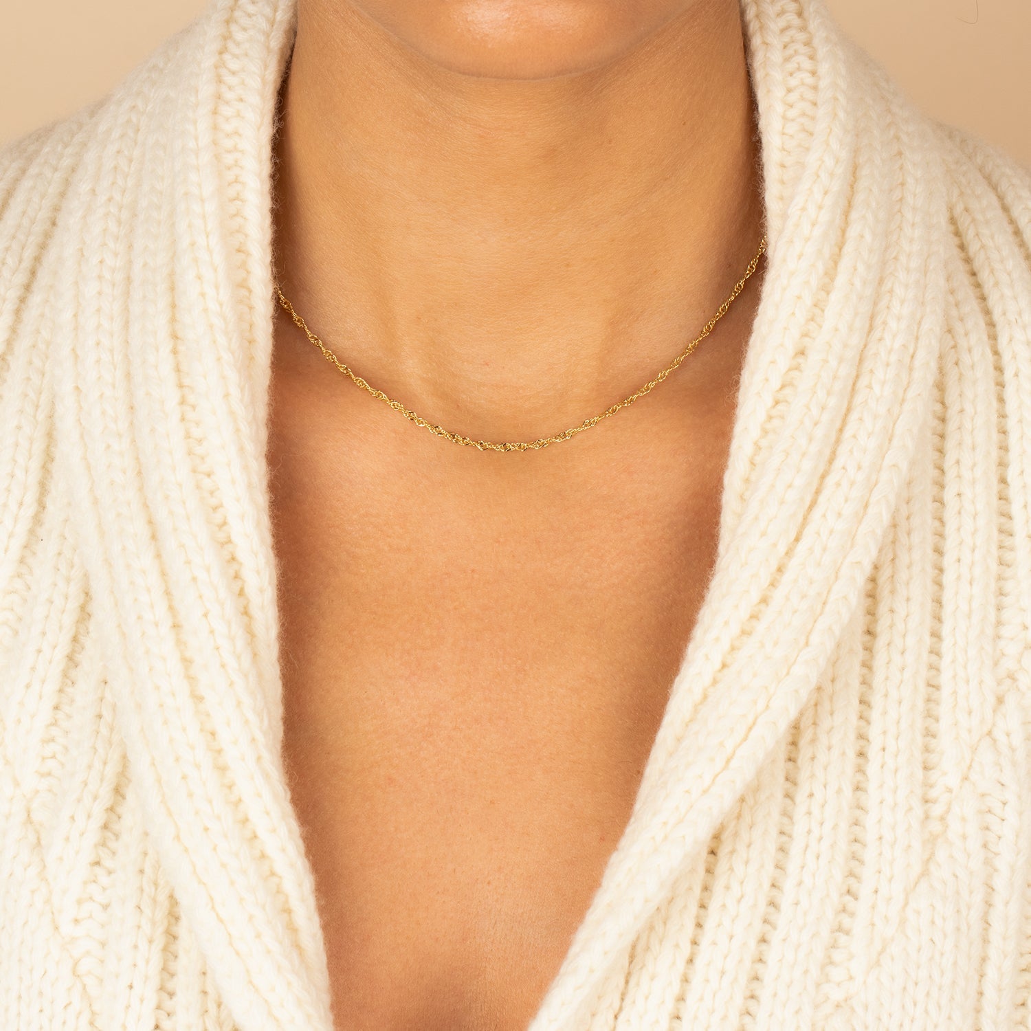 Baby Twisted Rope Chain Necklace