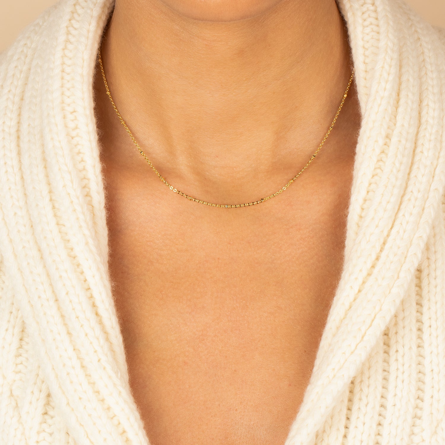 Solid Ball Chain Necklace