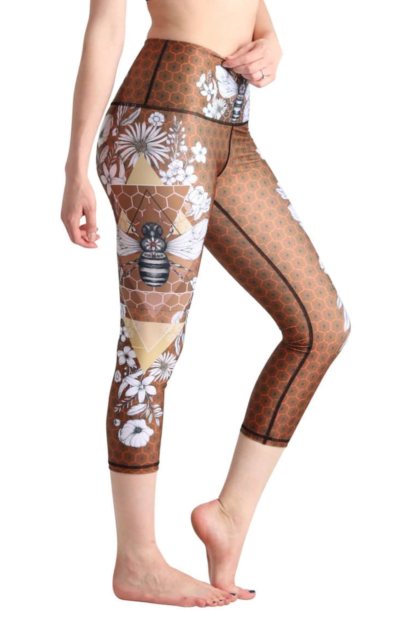 Yoga Democracy Leggings Beeloved Printed Yoga Crops