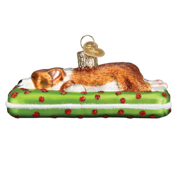 Sleepy Corgi Ornament