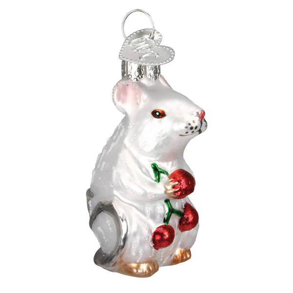 White Mouse Ornament