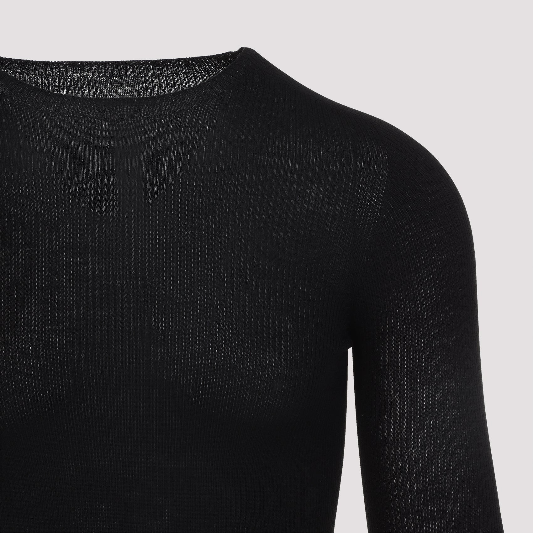 Rick Owens Ribbed Round Neck Pullover Men