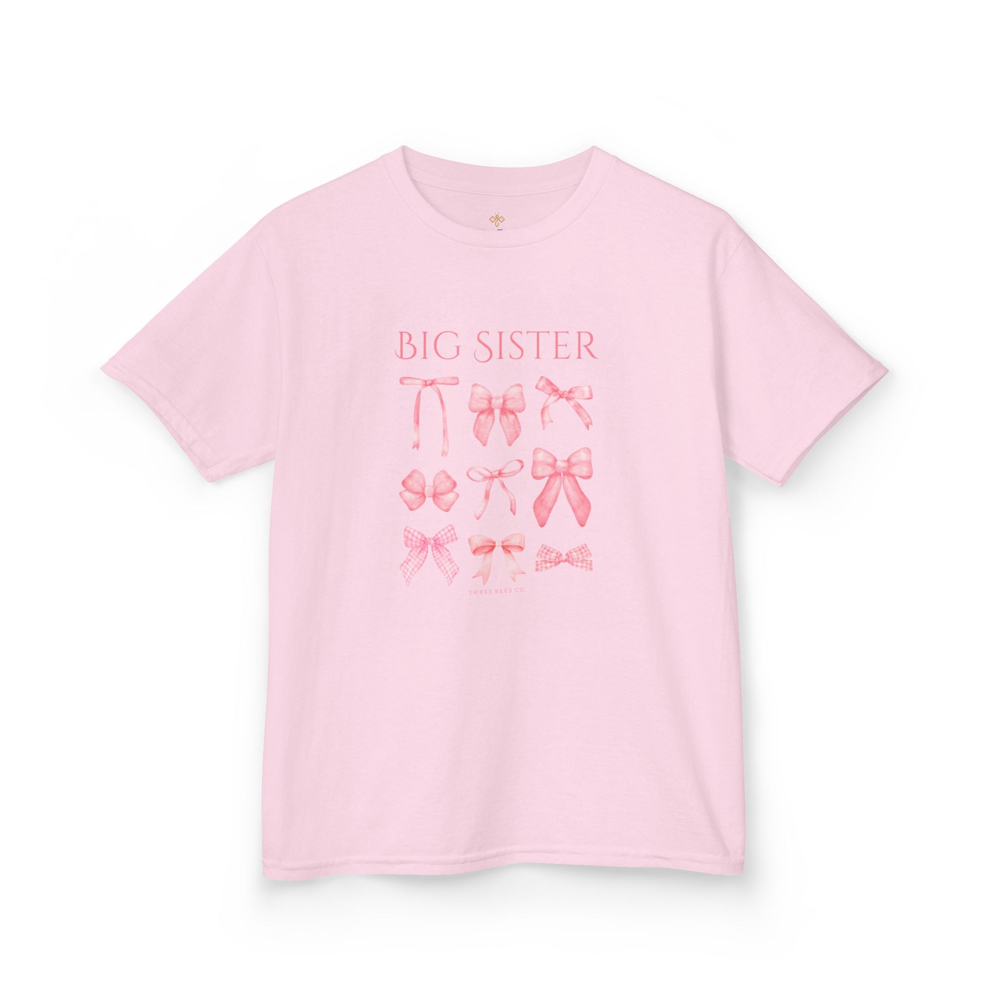 Bee the Best Big Sister Girls Short Sleeve Youth Hive Tee