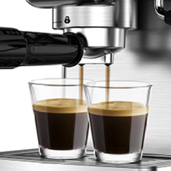 1350W Semi-automatic coffee machine 19Bar (ULKA) high pressure pump extraction 1 cup / 2 cup espresso machine 1.8L water tank capsule