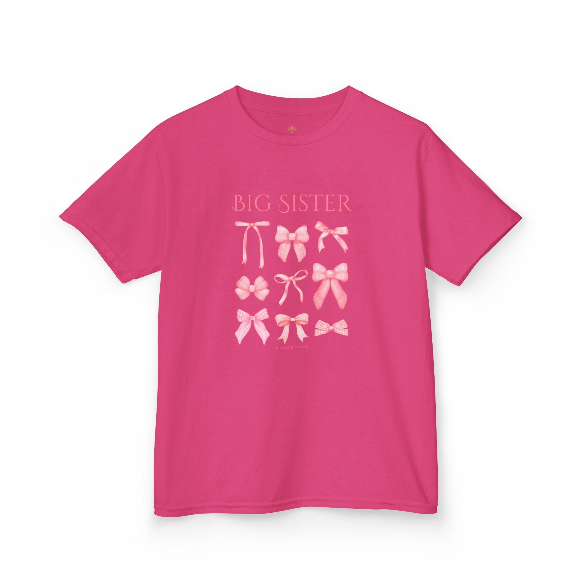 Bee the Best Big Sister Girls Short Sleeve Youth Hive Tee