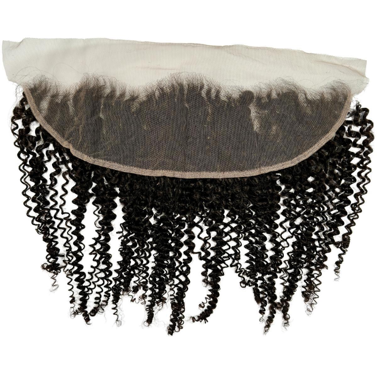 Jerry Curl 13x4 Transparent Lace Human Hair Frontal