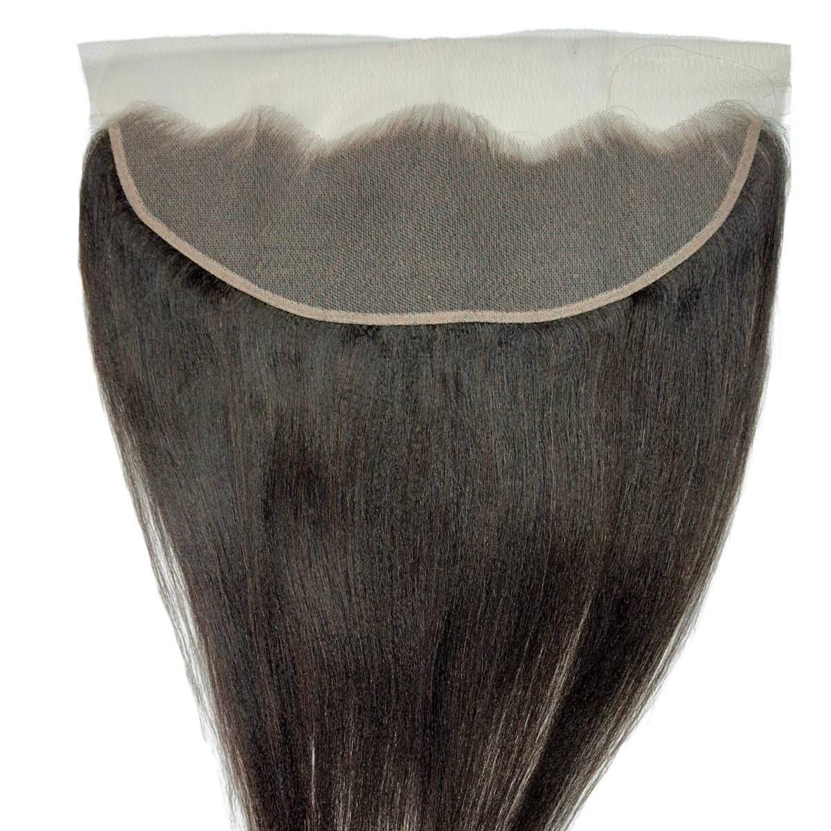 Yaki Straight 13x4 Transparent Lace Human Hair Frontal