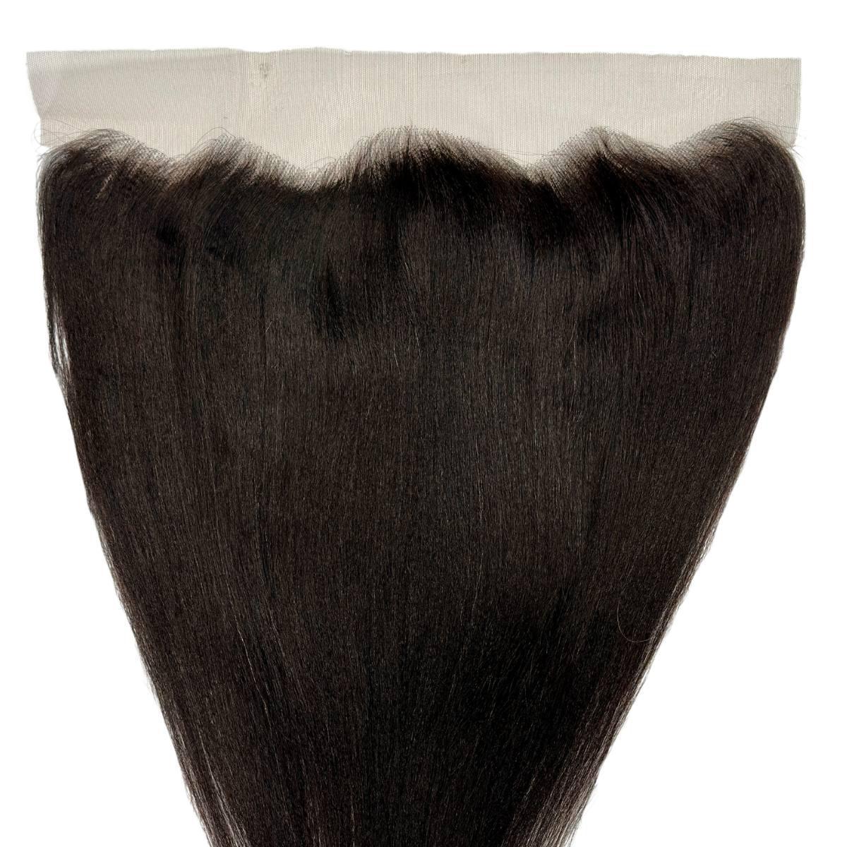 Yaki Straight 13x4 Transparent Lace Human Hair Frontal