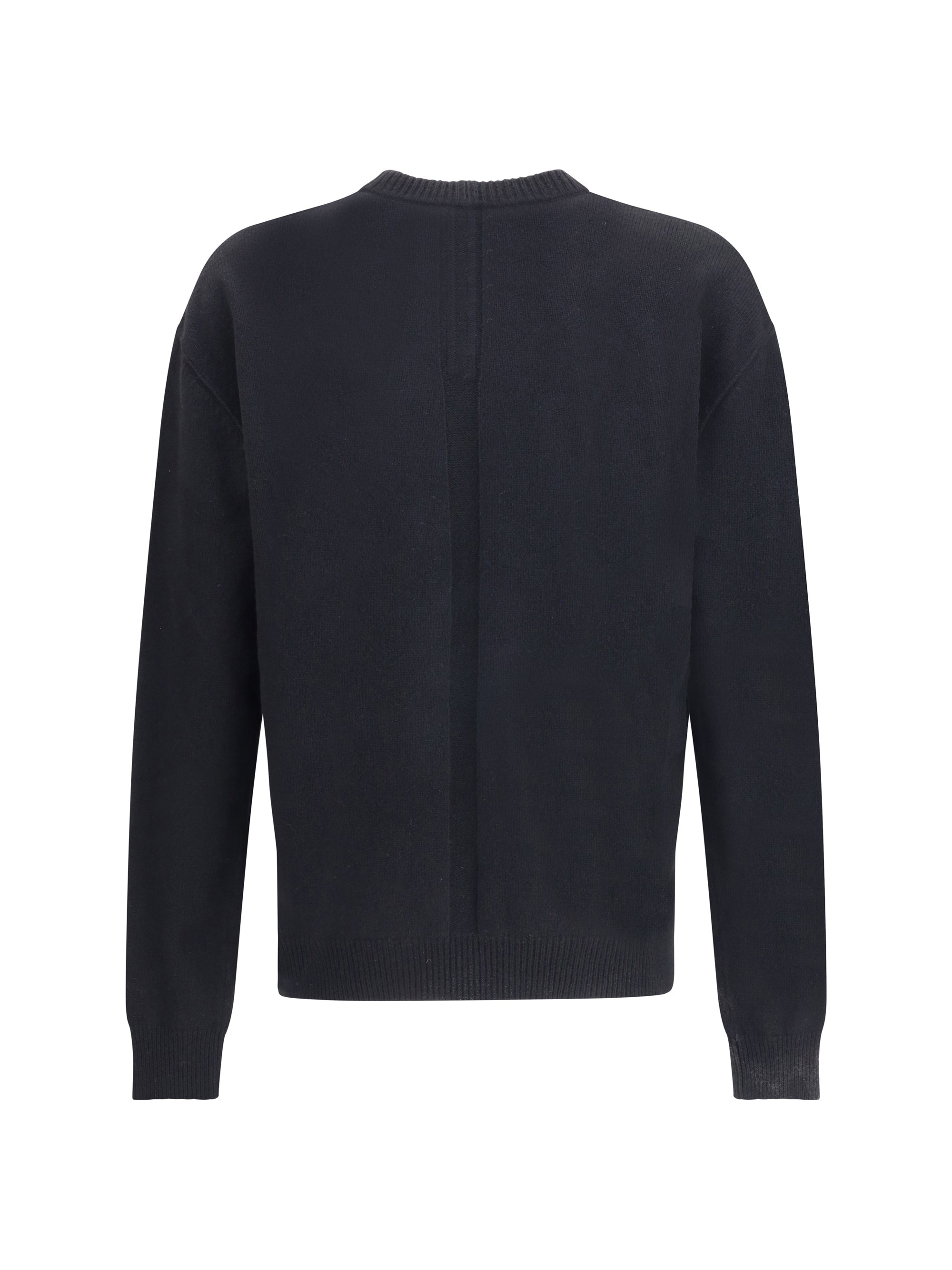 Rick Owens Men Exposed Stitching Sweater