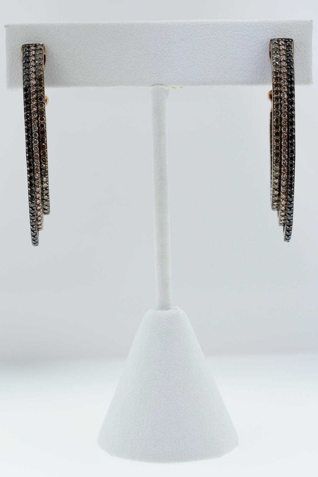 14kt Rose Gold Diamond Earrings