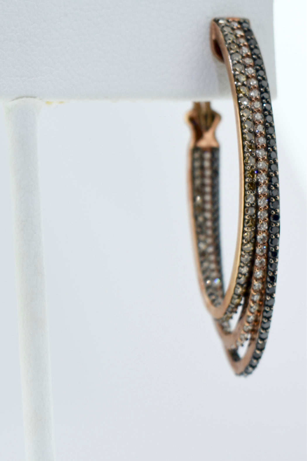 14kt Rose Gold Diamond Earrings